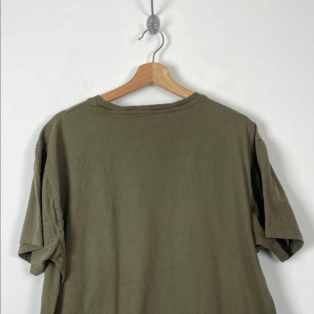 True Religion Men's XL Short Sleeve Pullover Stretch Casual Olive Green T-Shirt